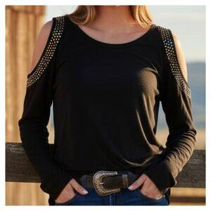Cowgirl Tuff Cold Shoulder Top
